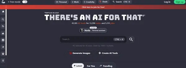 مكتبة -الذكاء- الاصطناعى- TAAFT