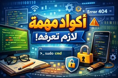 أكواد- مهمة- لازم- تعرفها