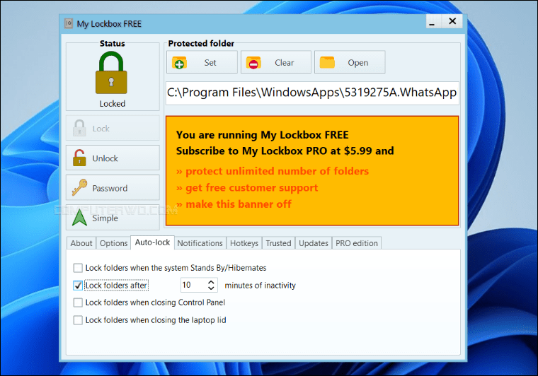 برنامج -My Lockbox