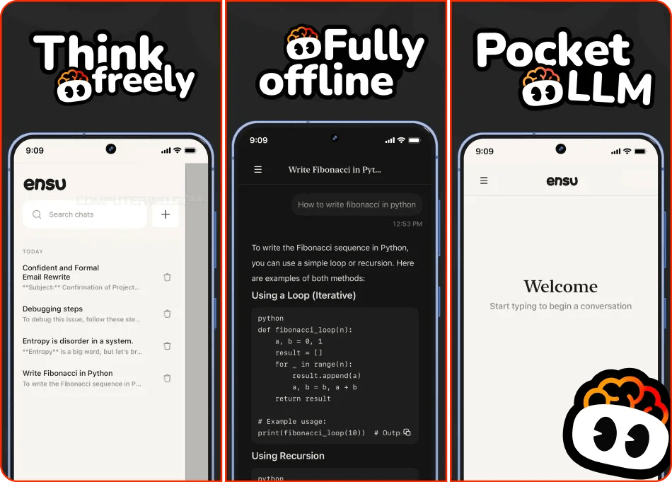 تطبيق-Ensu- مساعد- AI- أوفلاين – تجربة- ذكية- بدون- إنترنت