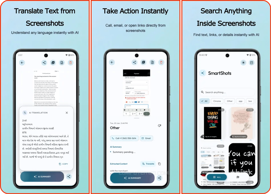 تطبيق- Smart-Shots – مدير- لقطات- الشاشة- الذكي- بالذكاء- الاصطناعي