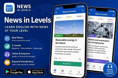 news-in-levels-لتطوير-مهارة-القراءة-والاستماع-بال