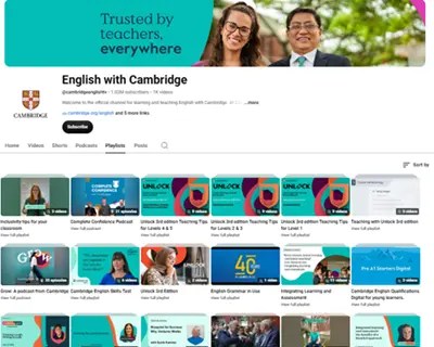 تجربتي -مع- قناة- Cambridge- English- TV