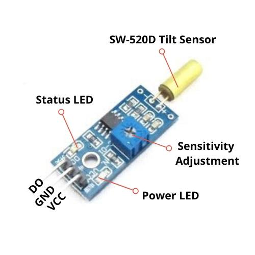 SW 520 Tilt Vibration Sensor Module - Image 2