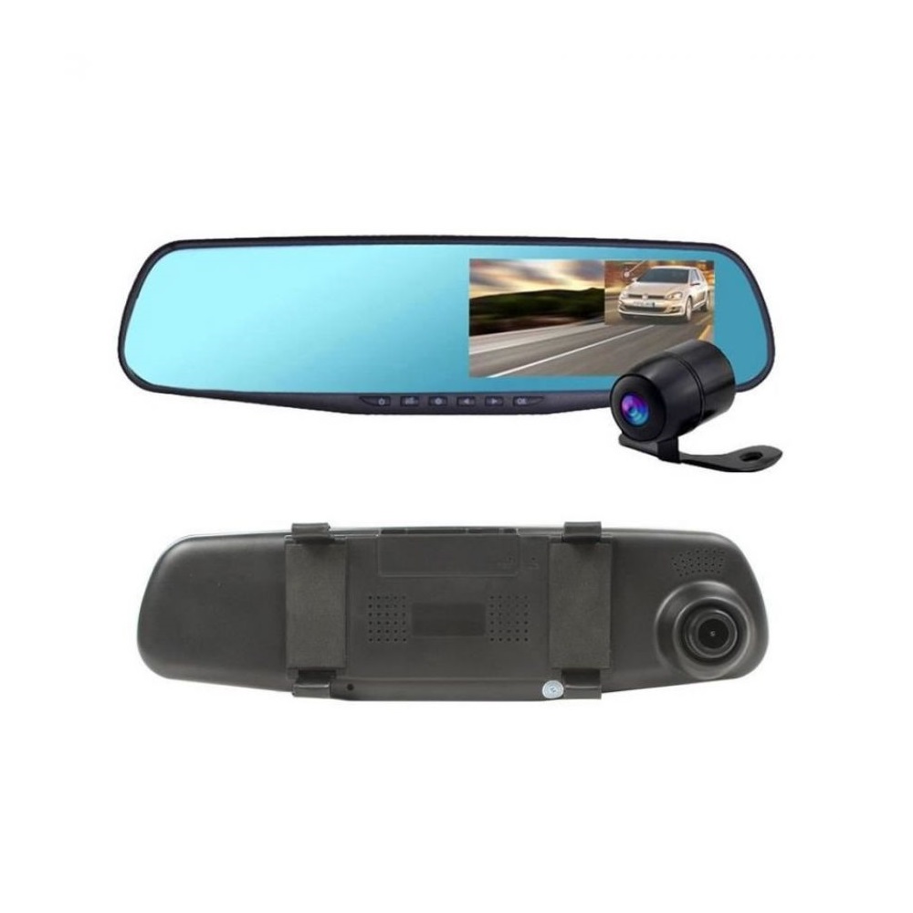 Car dvr mirror dual camera front/back 1080p