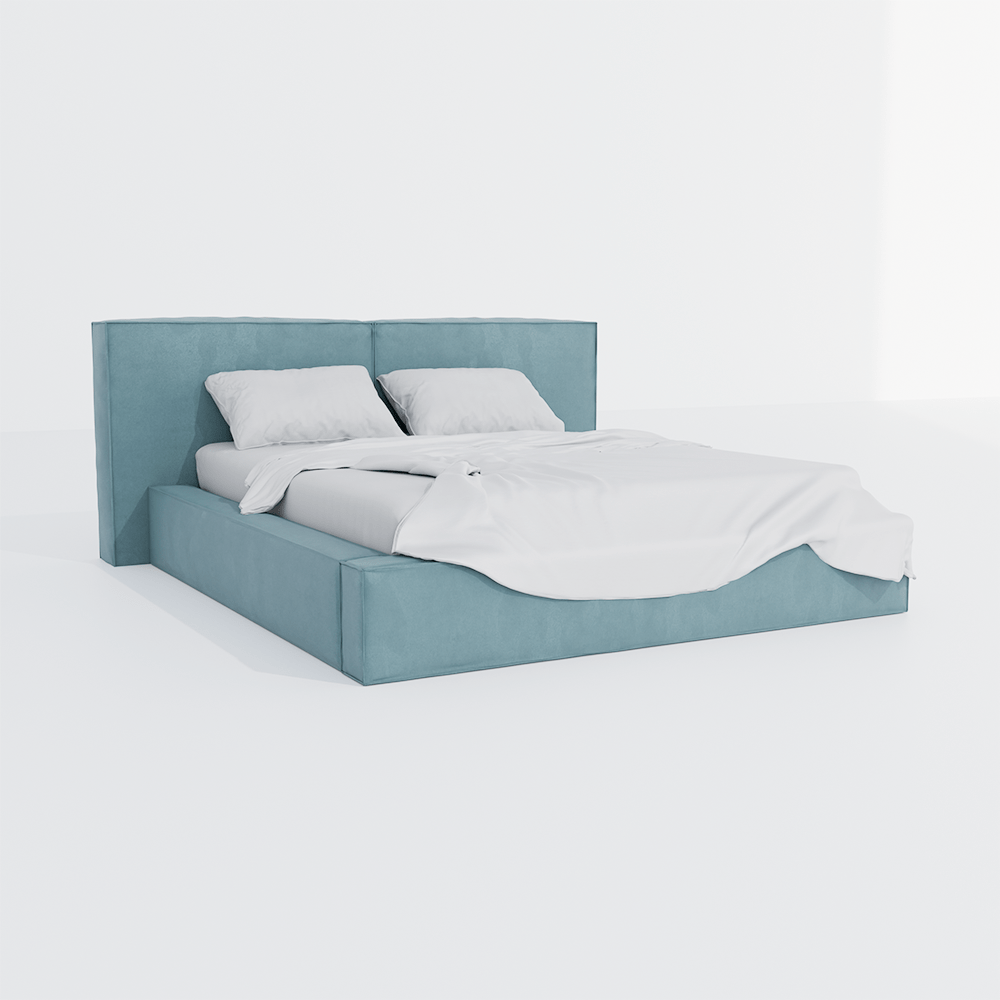 Мягкая кровать 180x200 с мягким изголовьем — купить в Новосибирске. Ортопедическое основание, выбор ткани. Кровать в стиле лофт Новосибирск