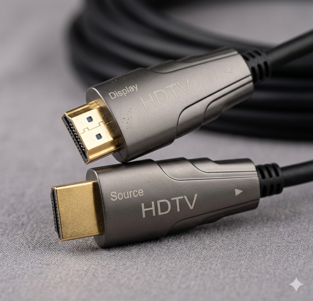 Fiber Active Optical Cable | 40 Meter Ultimate High-Speed HDMI 2.0 for 4K & 8K UHD Ultra HD Performance Technotech Technologies