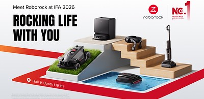 IFA 2026：石頭科技展示覆蓋客廳至泳池的全場景生態 重新定義以人為本的清潔