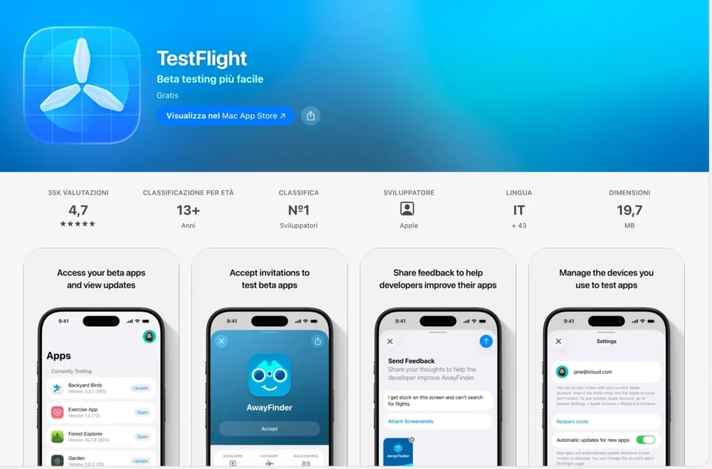 TestFlight Apple beta