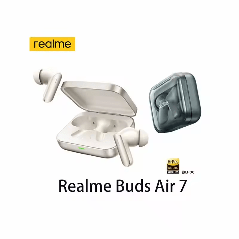 Realme Buds Air7 Earphones - Ai Live Translation, 360° Spatial Audio, IP55 Dust & Water Resistant