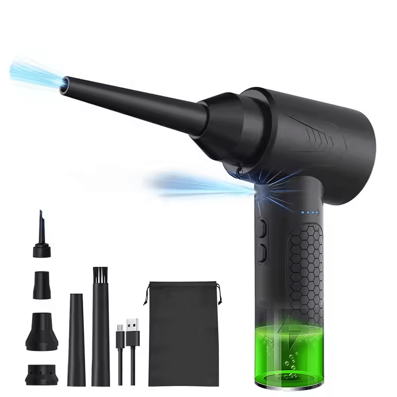 Kinzir AD35 Compressed Air Duster - 6000mAh, Cordless Blower, 3 Gear Adjustable