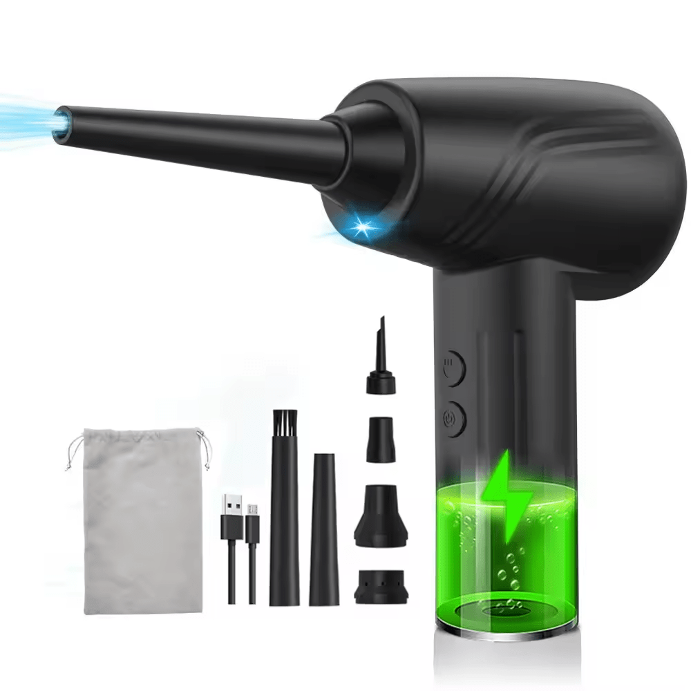 Kinzir AD34 Mini Vacuum Cleaner – 6000mAh Motor, Cordless, Perfect for Dust, Pet Hair, Crumbs