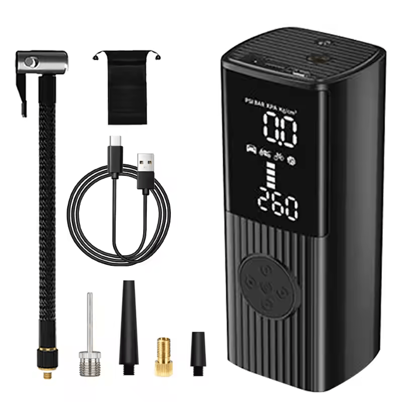 Riboton P008 Portable Tire Inflator - 9000mAh, Smart Inflation& Auto Shutoff