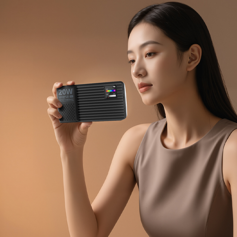 Ulanzi Portable LED Camera Light - Dimmable Panel Lamp, Magnetic Attraction