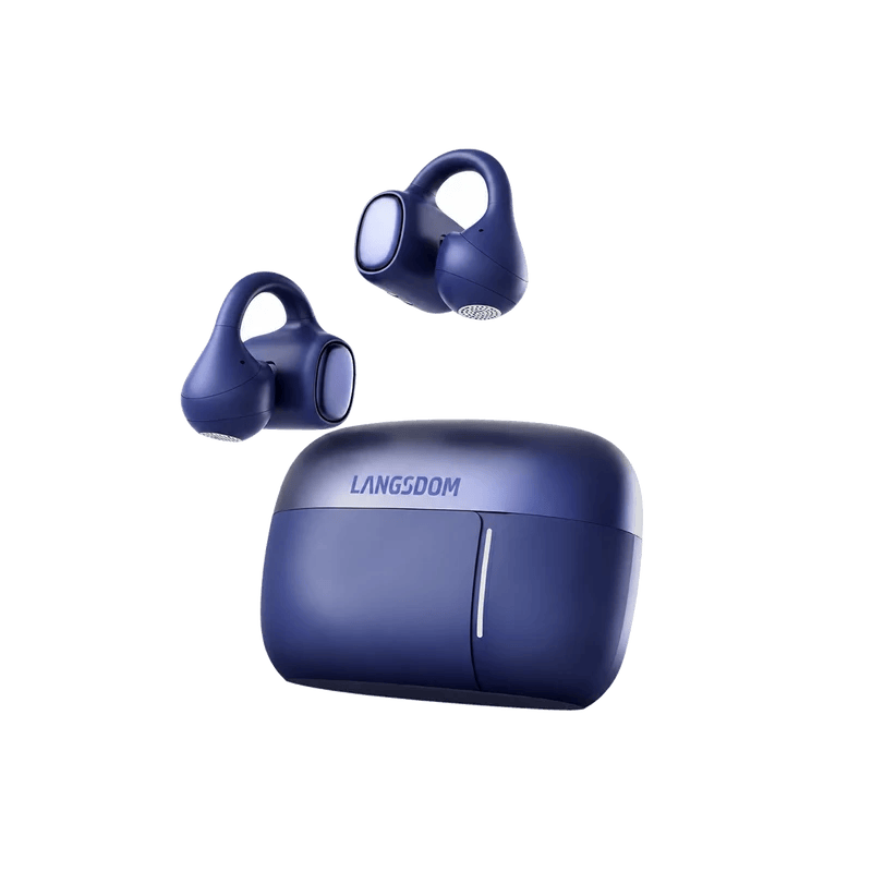 Langsdom AirSoul Mix 2 Open-Ear Clip-On Wireless Bluetooth Earbuds for Sports & Running