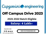 Capgemini Off Campus Drive 2023 Capgemini Engineering Recruitment