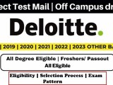 Deloitte Support Analyst Recruitment 2024 Deloitte Hiring Any
