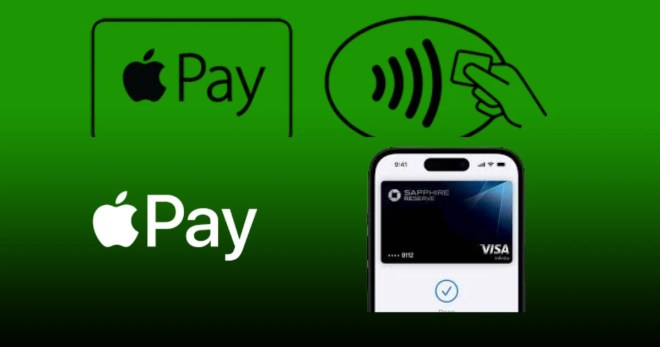 Apple Pay logo with secure mobile payment feature