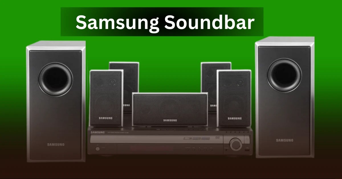Samsung Soundbar with TV setup delivering cinematic audio