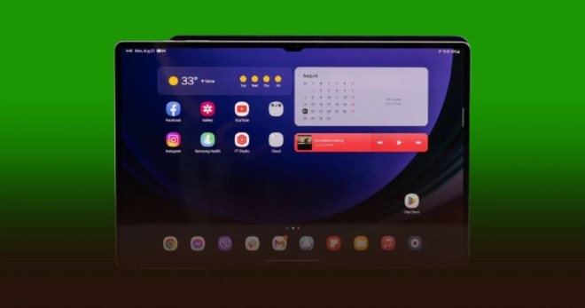 Latest Samsung Tablet S9 with sleek design and AMOLED display