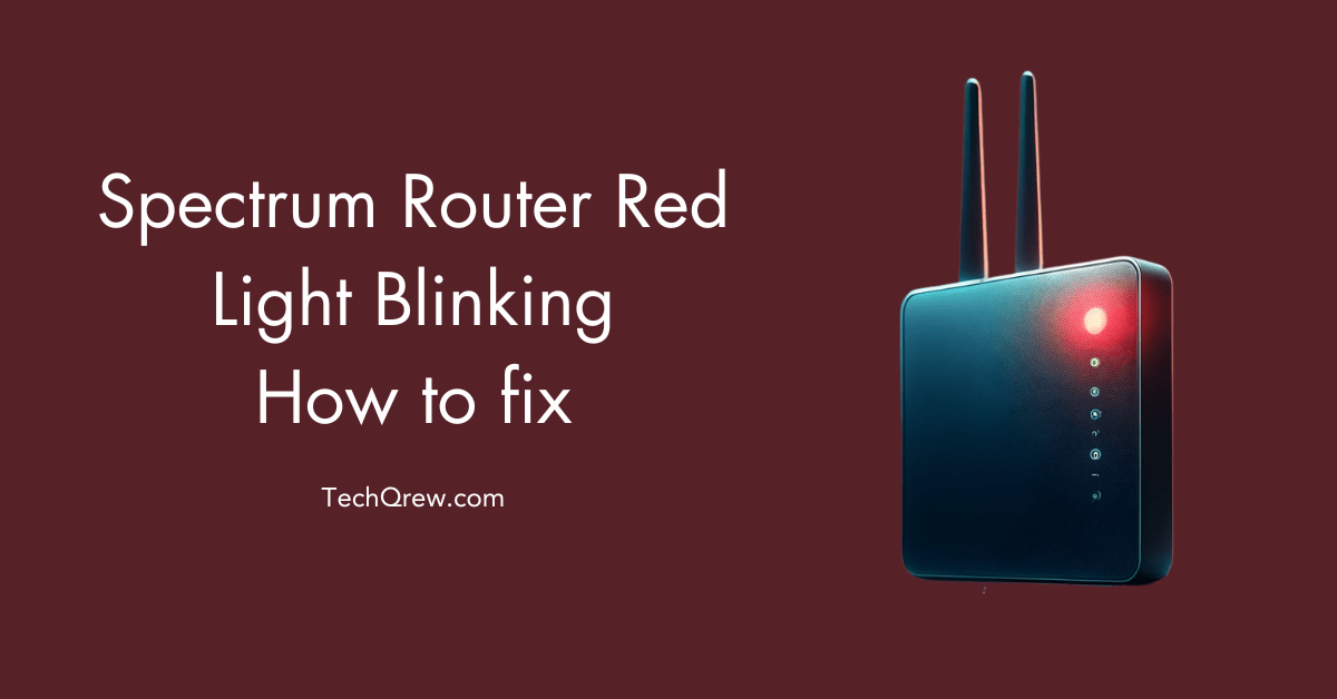 Spectrum Router Red Light Blinking
