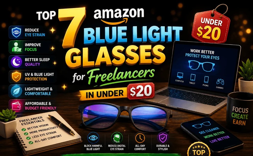 Top 7 Amazon Blue Light Glasses for Freelancers (2026 Review)
