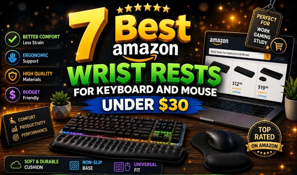 7 Best Amazon Wrist Rests for Keyboard and Mouse Under $30
