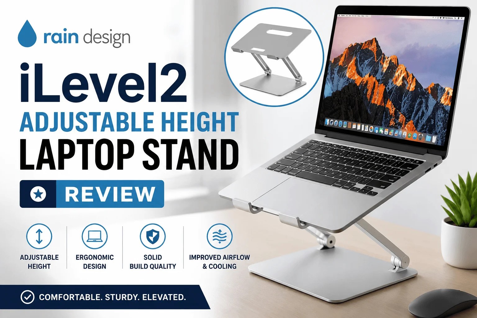 Rain Design iLevel2 Adjustable Height Laptop Stand Review