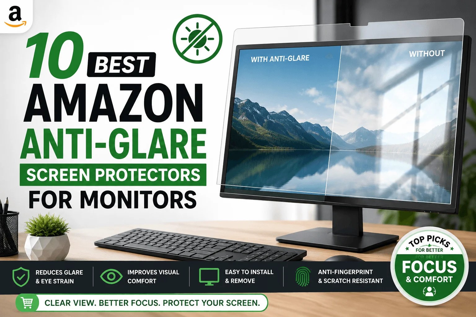 10 Best Amazon Anti-Glare Screen Protectors for Monitors