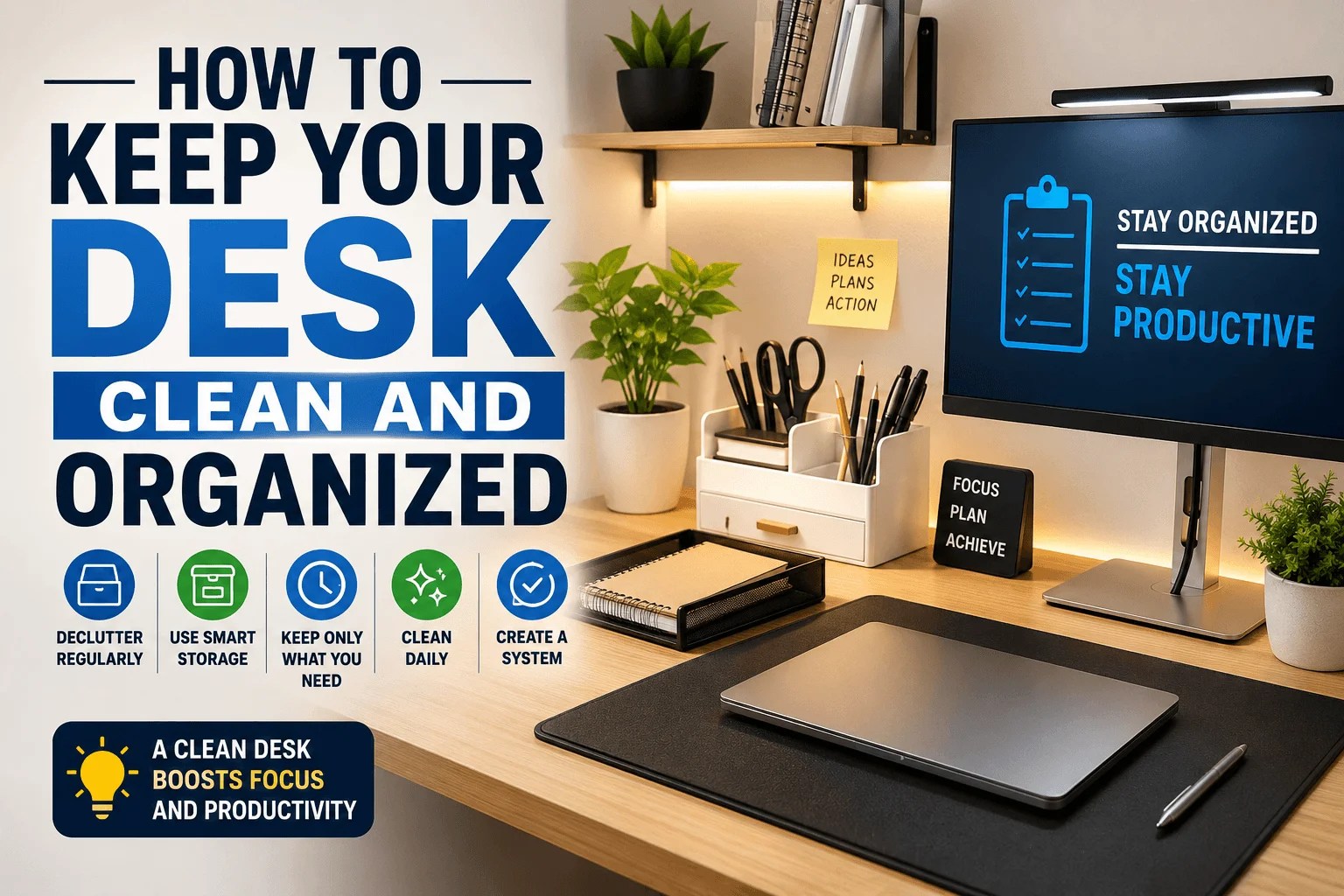 How to Keep Your Desk Clean and Organized in 2026 (5-Step Guide)