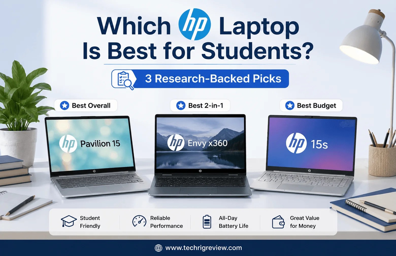 Which HP Laptop Is Best for Students in 2026? 3 Research-Backed Picks