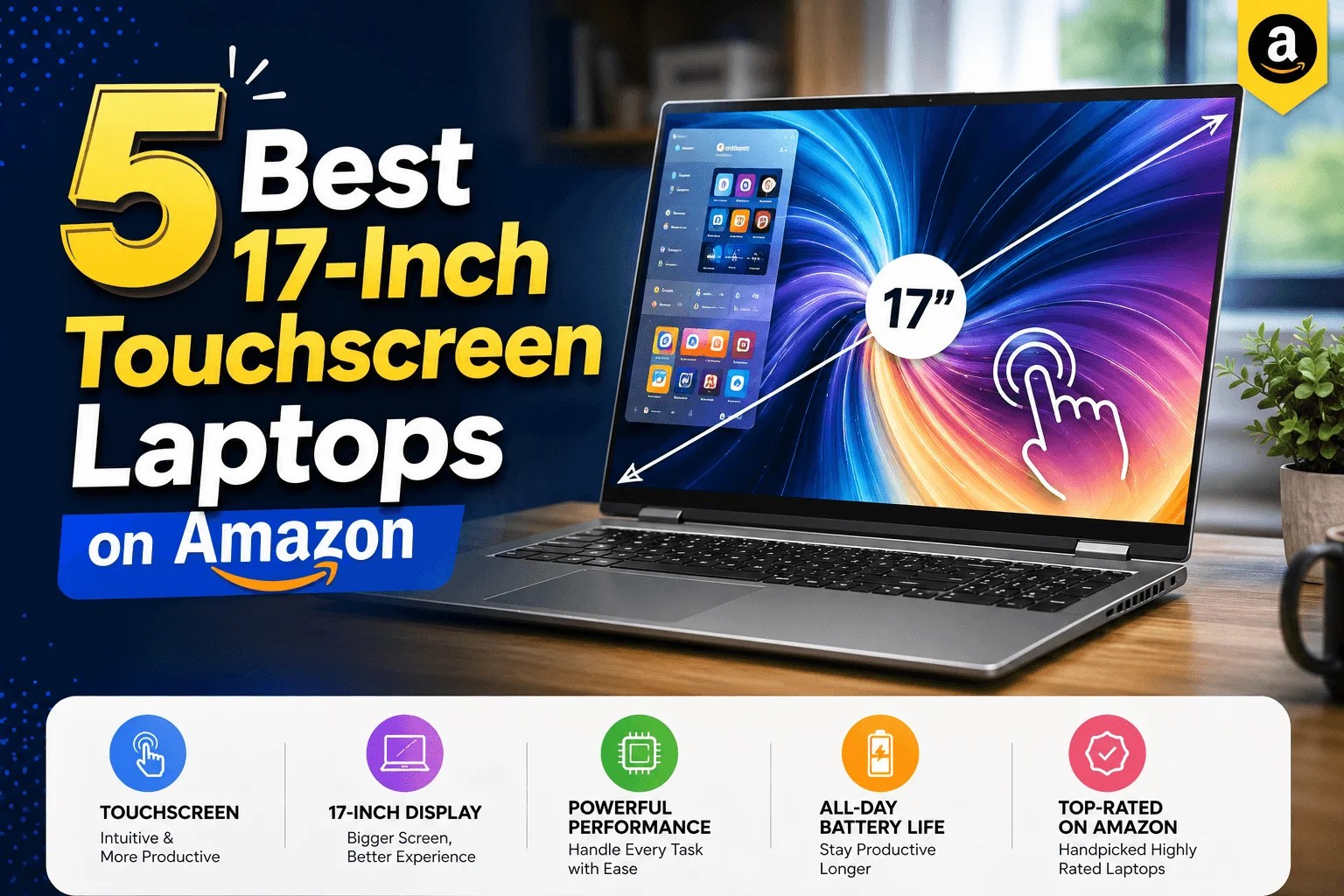 5 Best 17-Inch Touchscreen Laptops on Amazon in 2026