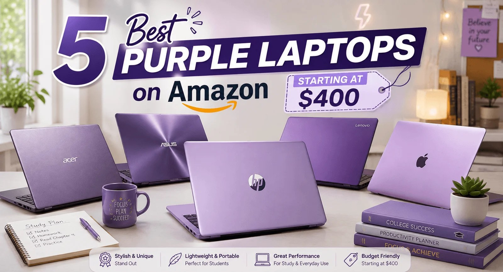 5 Best Purple Laptops on Amazon in 2026: Stylish Picks Worth Buying