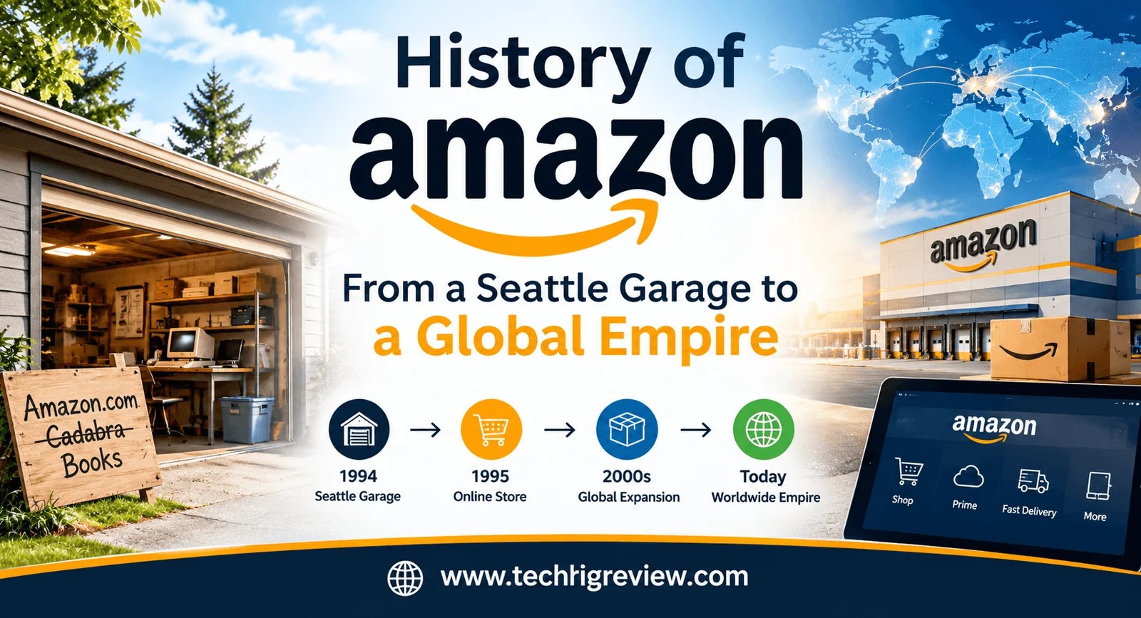 History of Amazon: From a Seattle Garage to a Global Empire