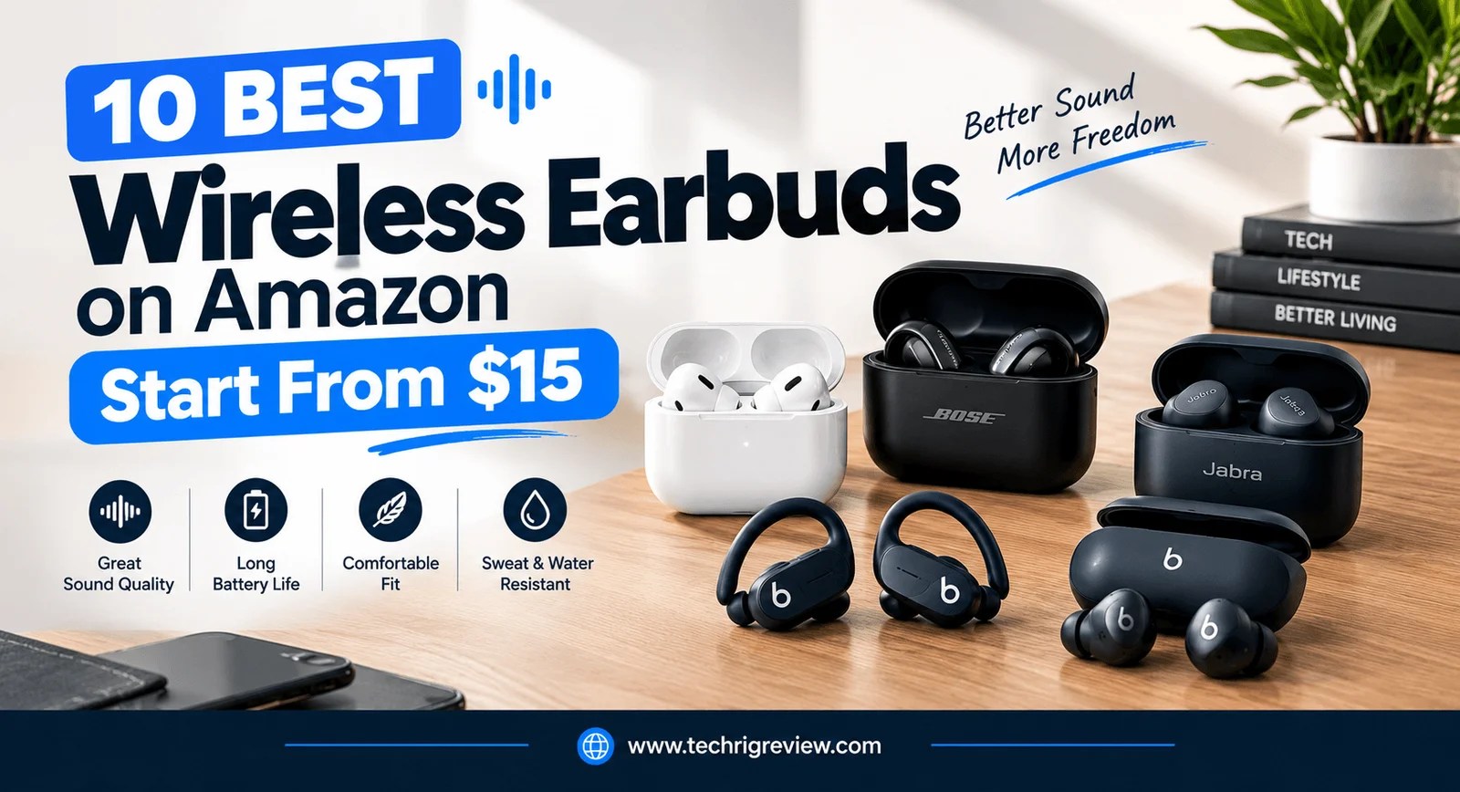 10 Best Wireless Earbuds on Amazon Start From $15