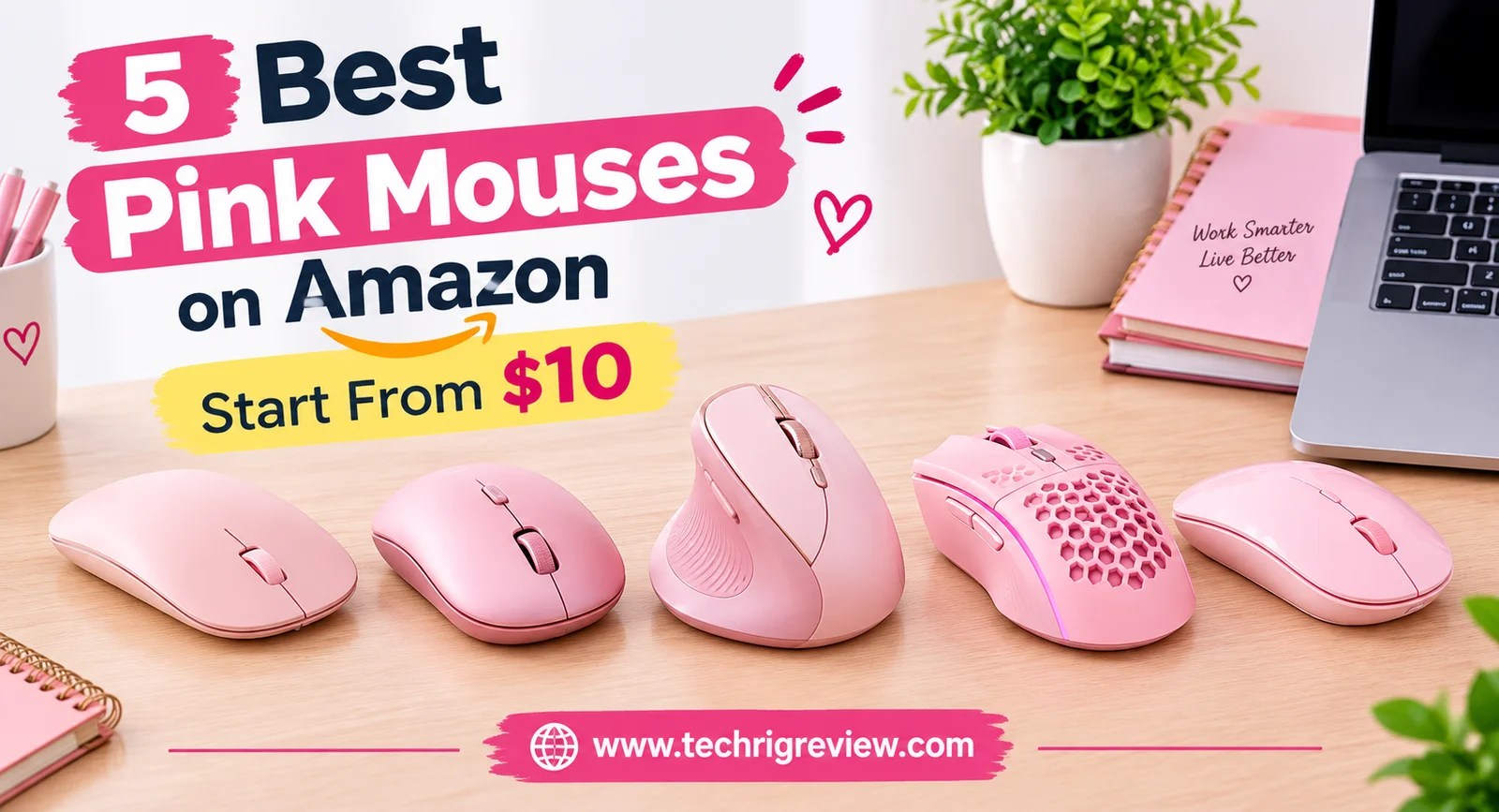 5 Best Pink Mouses on Amazon Start From $10