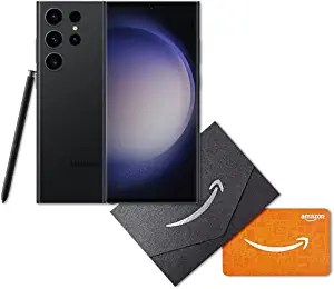 Pre-order SAMSUNG Galaxy S23 Ultra Cell Phone + Storage Upgrade + $100 Amazon Gift Card Bundle, Phantom Black on sale 18% off today