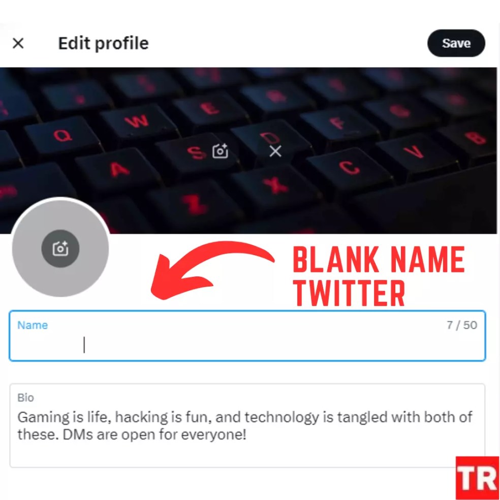 Easy Steps to do the Twitter Blank Name trick in 2023