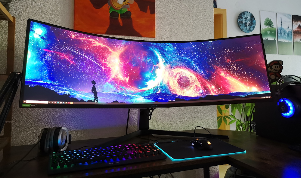 50+ Unique Monitor Halterung Schreibtisch : Samsung Odyssey G9 im Test: Beeindruckender Gaming-Monitor - Mein hauptmonitor ist ein 32 zoll wqhd monitor der nicht gewölbt ist,.