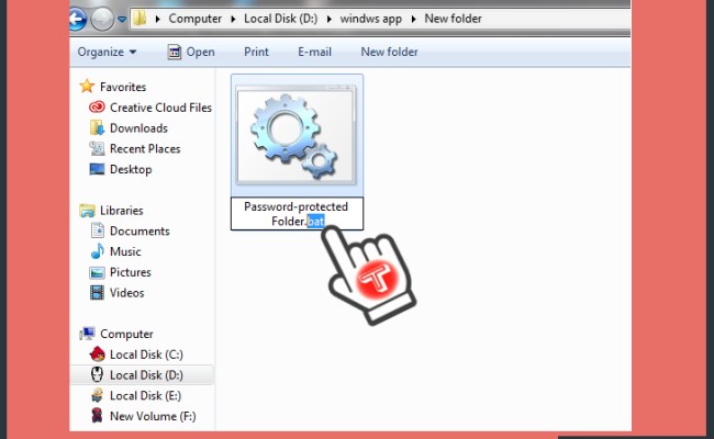 How To Lock A Folder In Windows 7 Using Batch File - Techsable