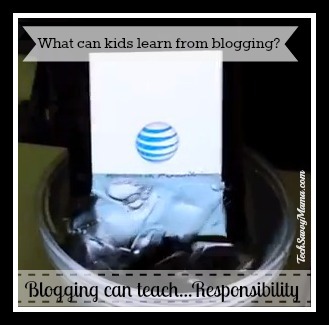 Blogging can teach responsiblity