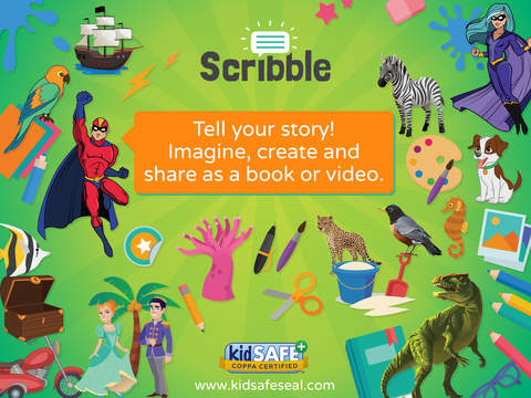 Scribble by Fingerprint Makes Creative Storytelling Easy for Ages 6-8. Review on TechSavvyMama.com