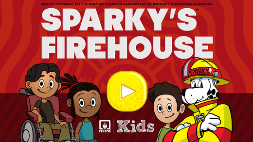 Free Sparky’s Firehouse App Teaches Fire Safety to Elementary Ages. Details on TechSavvyMama.com