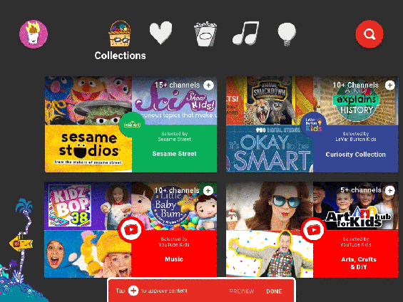 Parent Approved Content on YouTube Kids