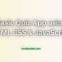 TechsBucket - Basic Quiz App Using HTML CSS & JavaScript