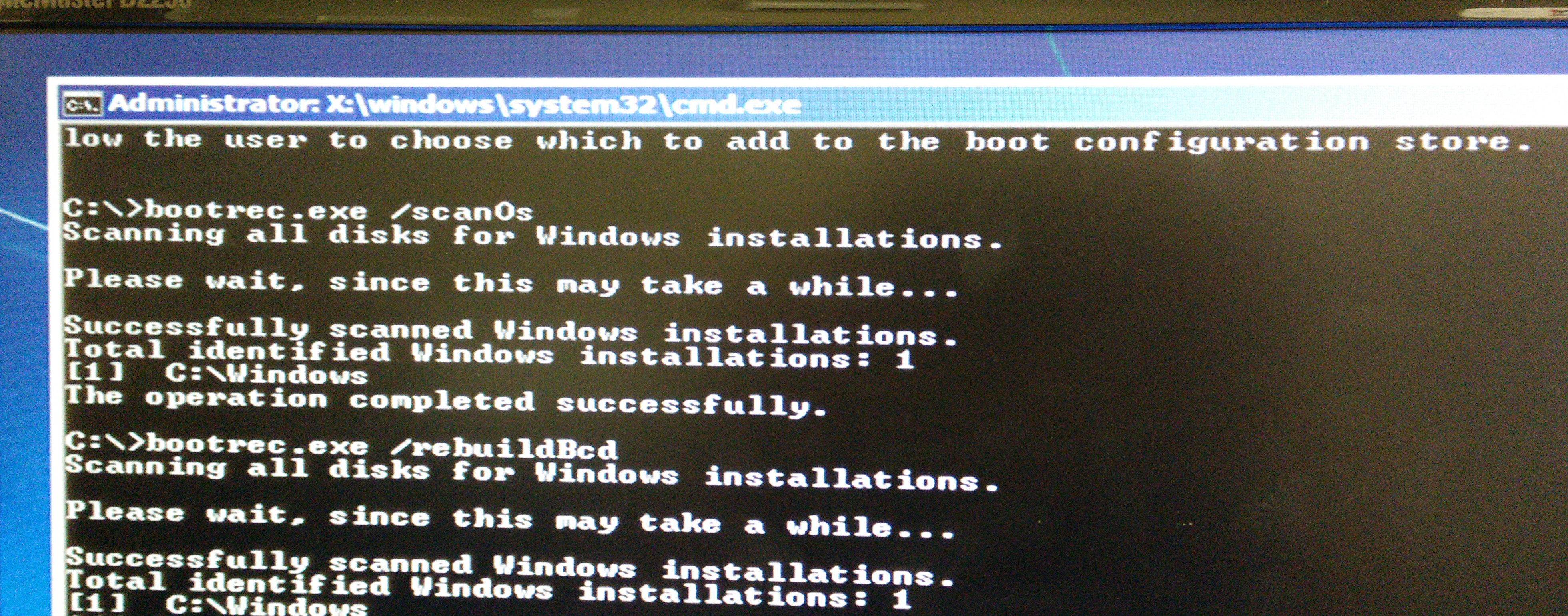 BootRec.exe Commands
