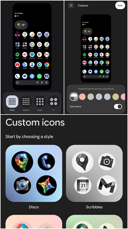 Android 17 customisation