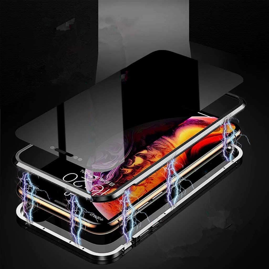 New Titanium Dual Magnetic Privacy Glass Case With 360° Drop Protection | TechTreex Originals