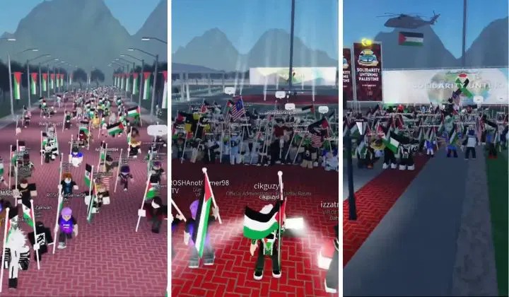 Watch Young Generation Protest For Palestine In Roblox TechTRP Roblox Palestine 