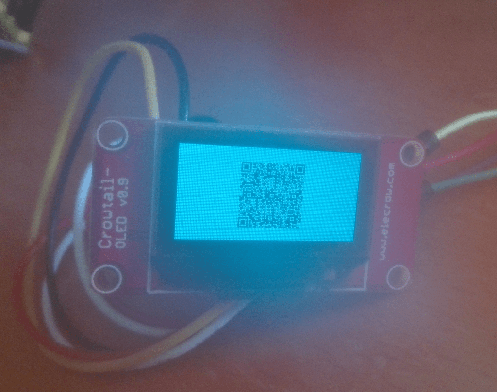 ESP32 Arduino SSD1306 OLED: Drawing a QR Code – techtutorialsx